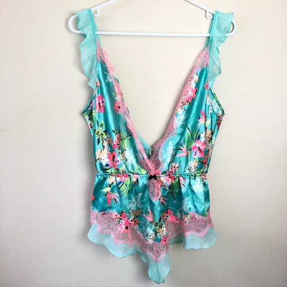 Victoria’s Secret size M floral romper lingerie